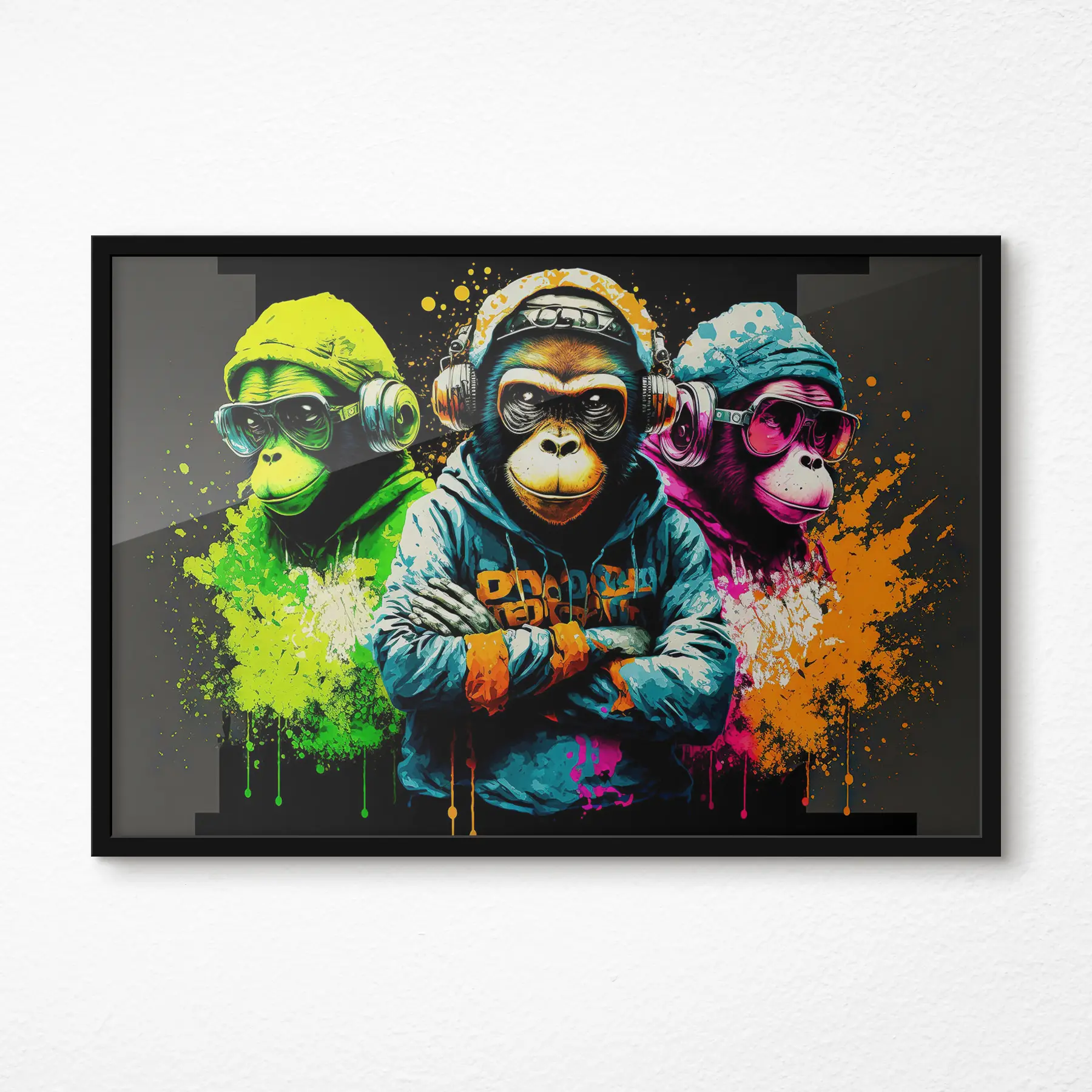 murales de pared Ambiente relajado con primates elegantes f34887