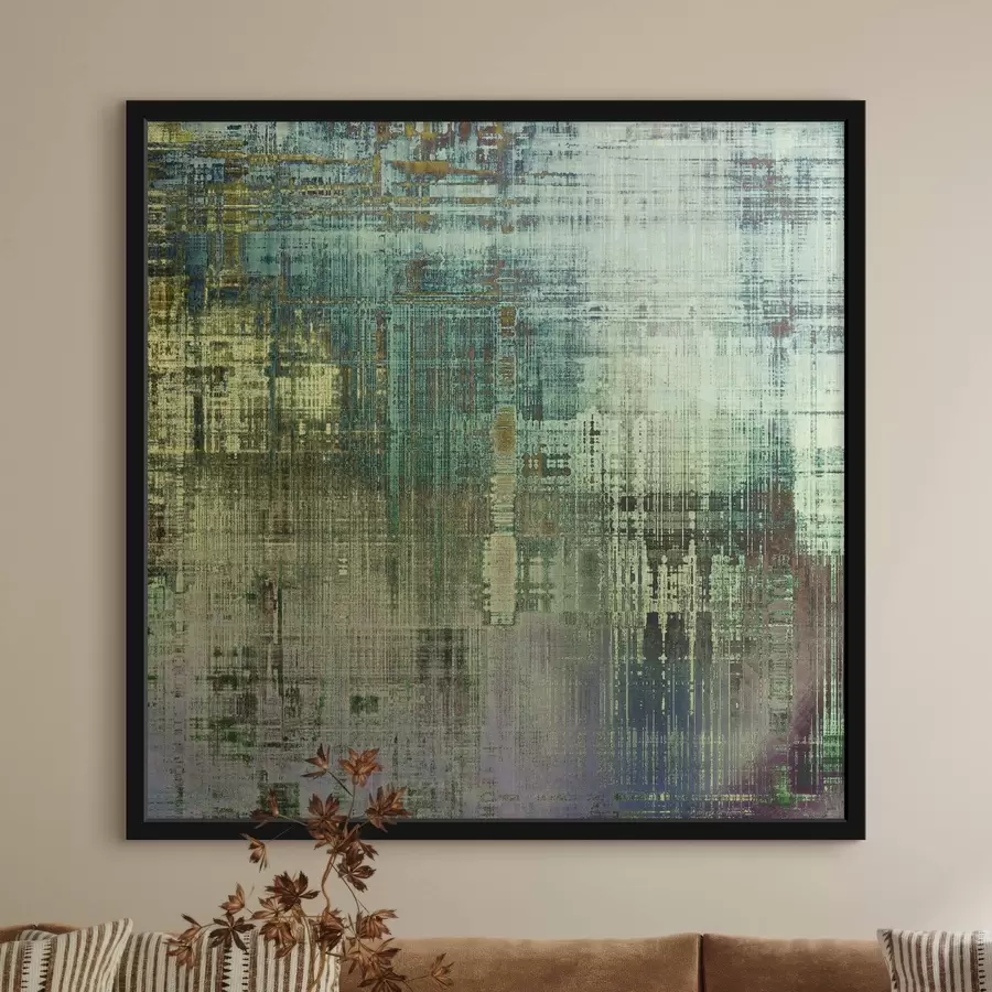 murales de pared Fondo grunge con diferentes patrones de color f34626