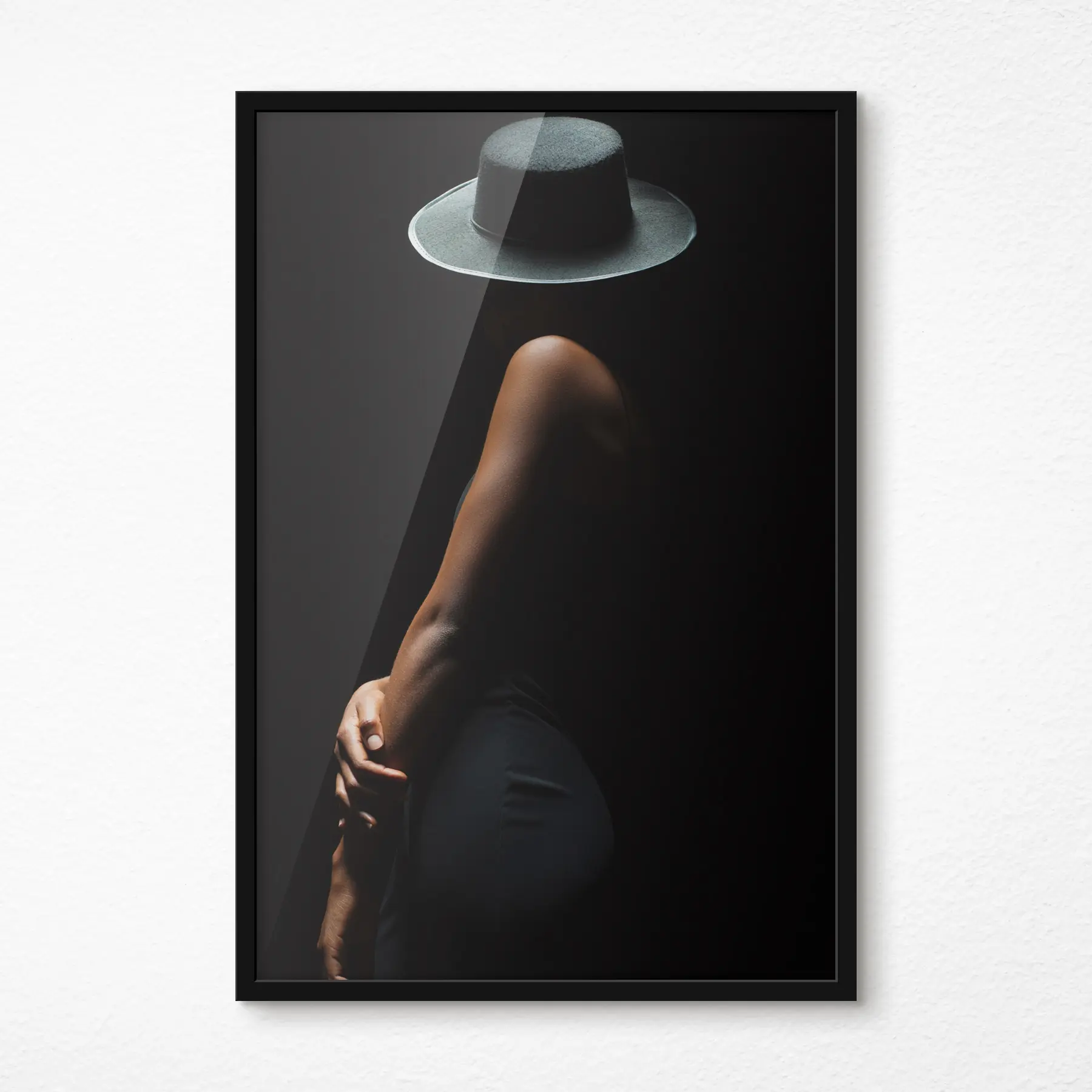 murales de pared Silueta misteriosa en la oscuridad f34464