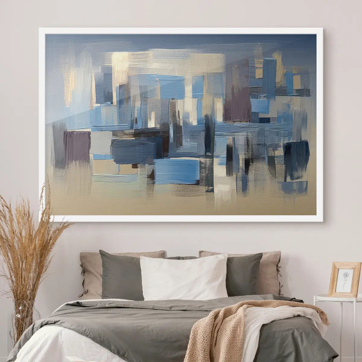 Poster Armonía abstracta en tonos fríos f34186