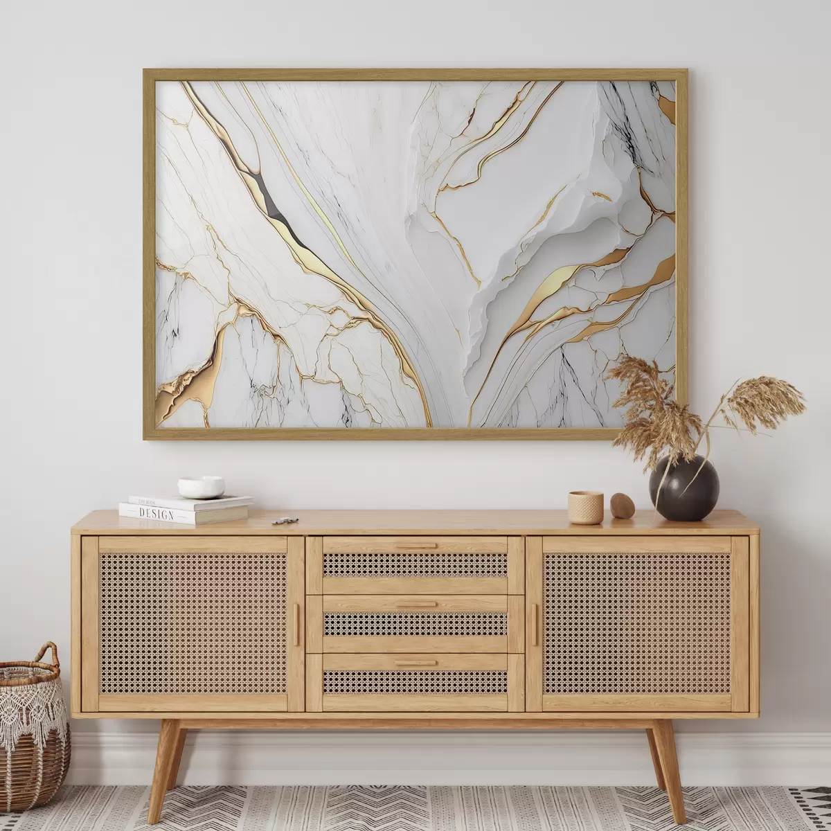 Poster Huella blanca f34128