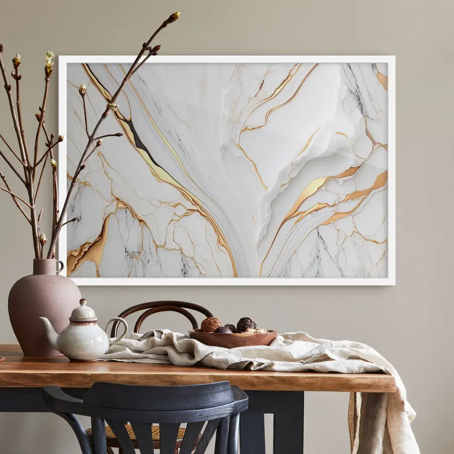 murales de pared Huella blanca f34128