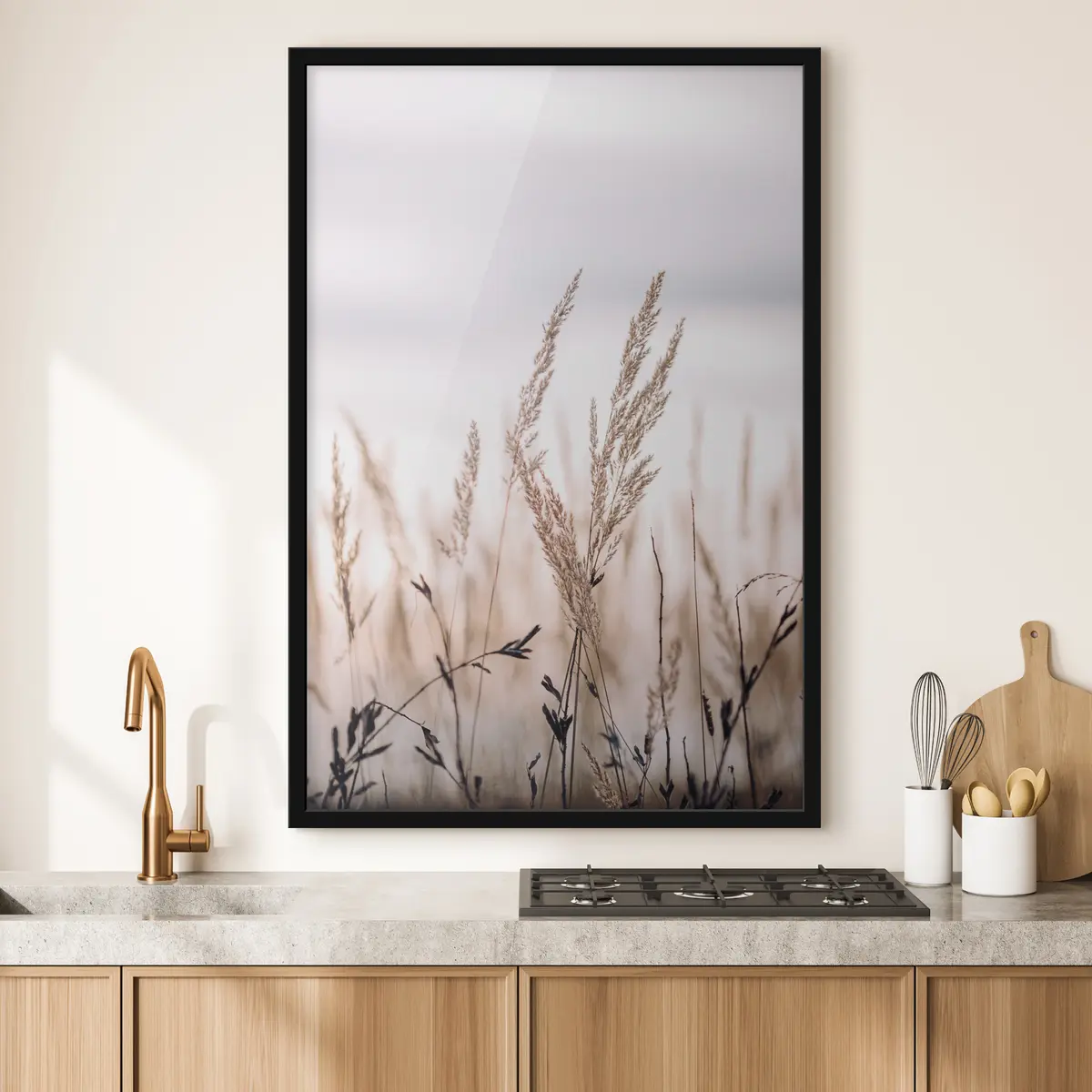 Poster Suaves hierbas mecidas por la brisa f33070