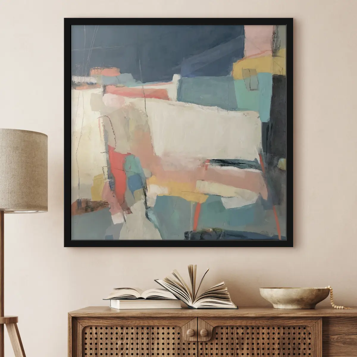 Poster Abstracción, pinceladas f32446