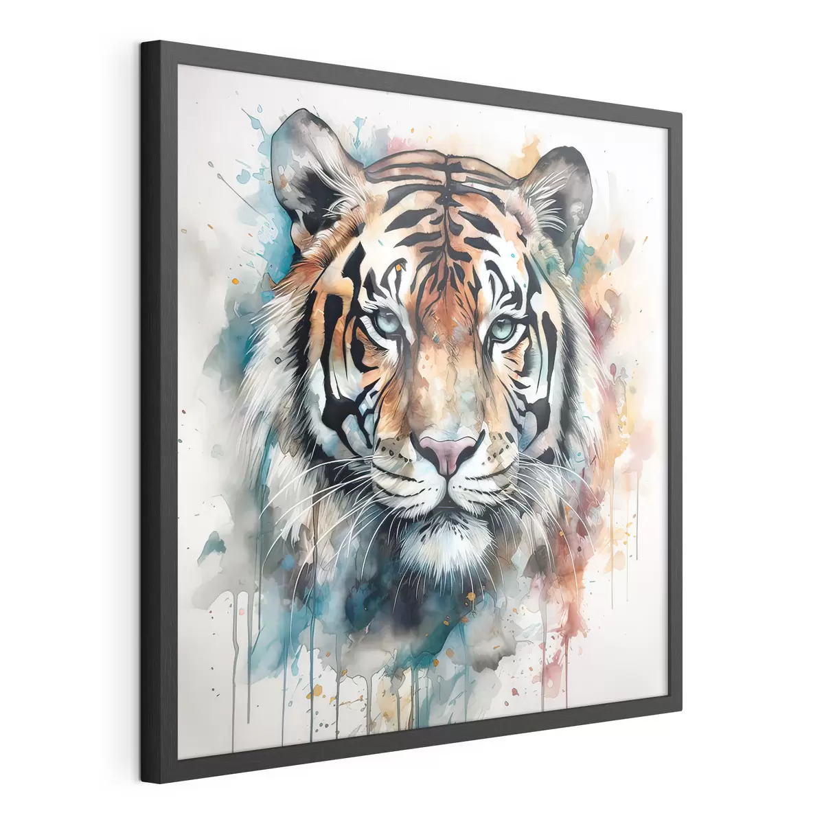 Poster Tigre en estilo acuarela f32302