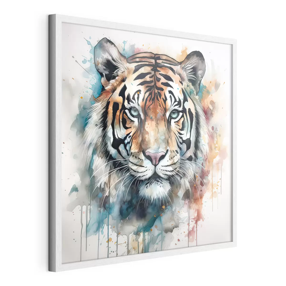 Poster Tigre en estilo acuarela f32302