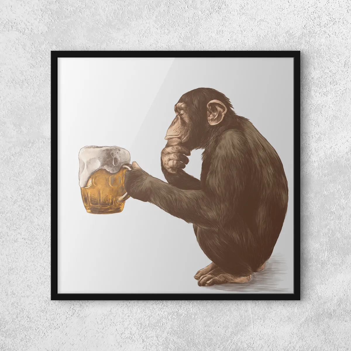 Poster Pensando en una bebida refrescante f31304