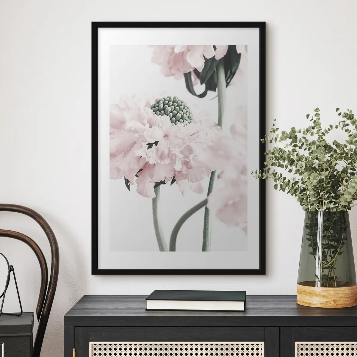 Poster Delicadas flores en suaves tonos pastel f21797