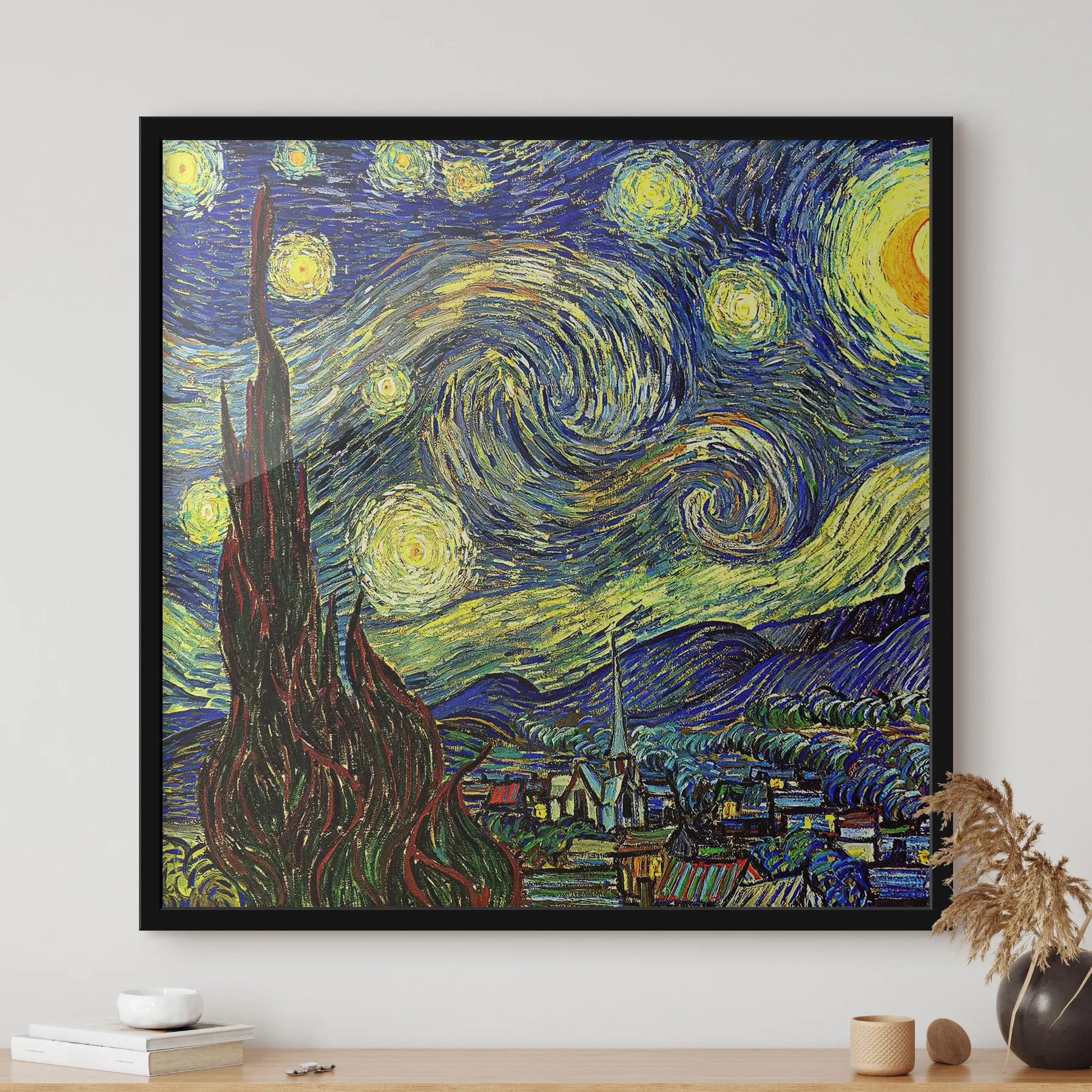 murales de pared Noche estrellada, Vincent van Gogh f15213