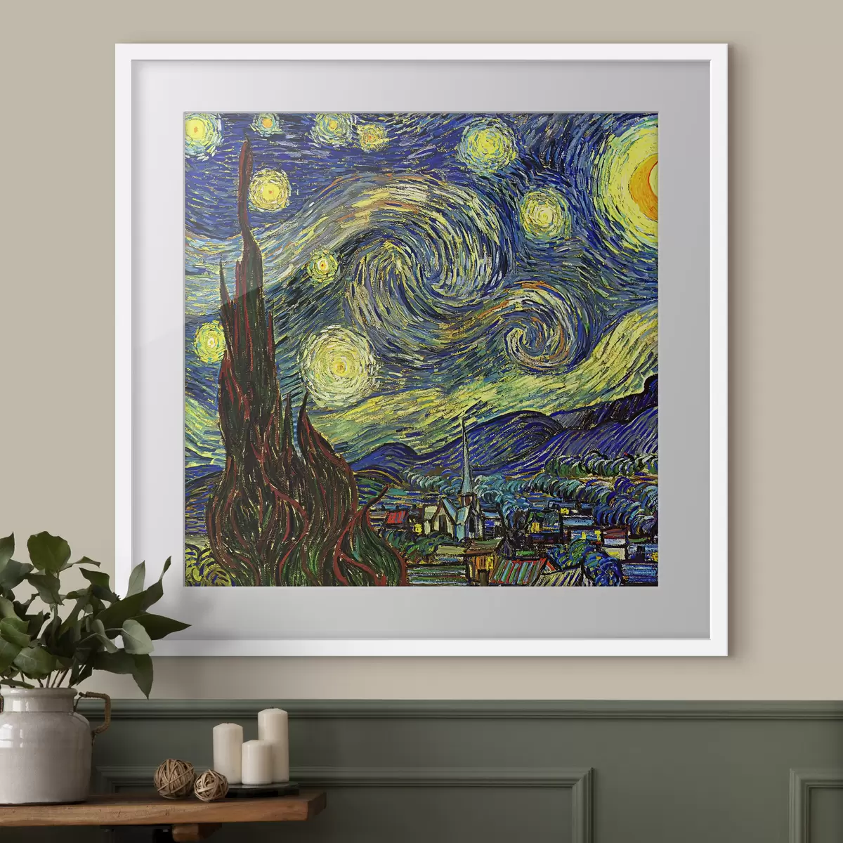 Poster Noche estrellada, Vincent van Gogh f15213