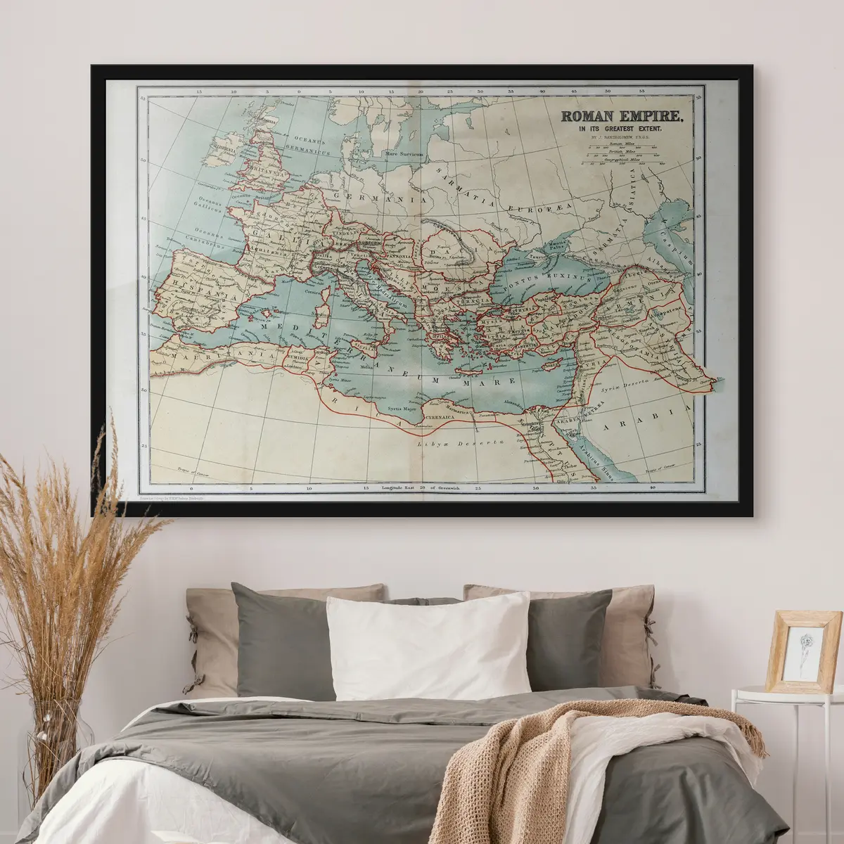 Poster Mapa de la extensión del Imperio Romano f09978