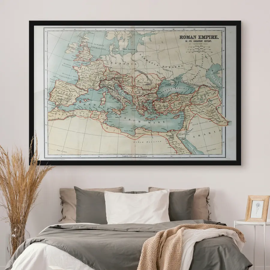 murales de pared Mapa de la extensión del Imperio Romano f09978