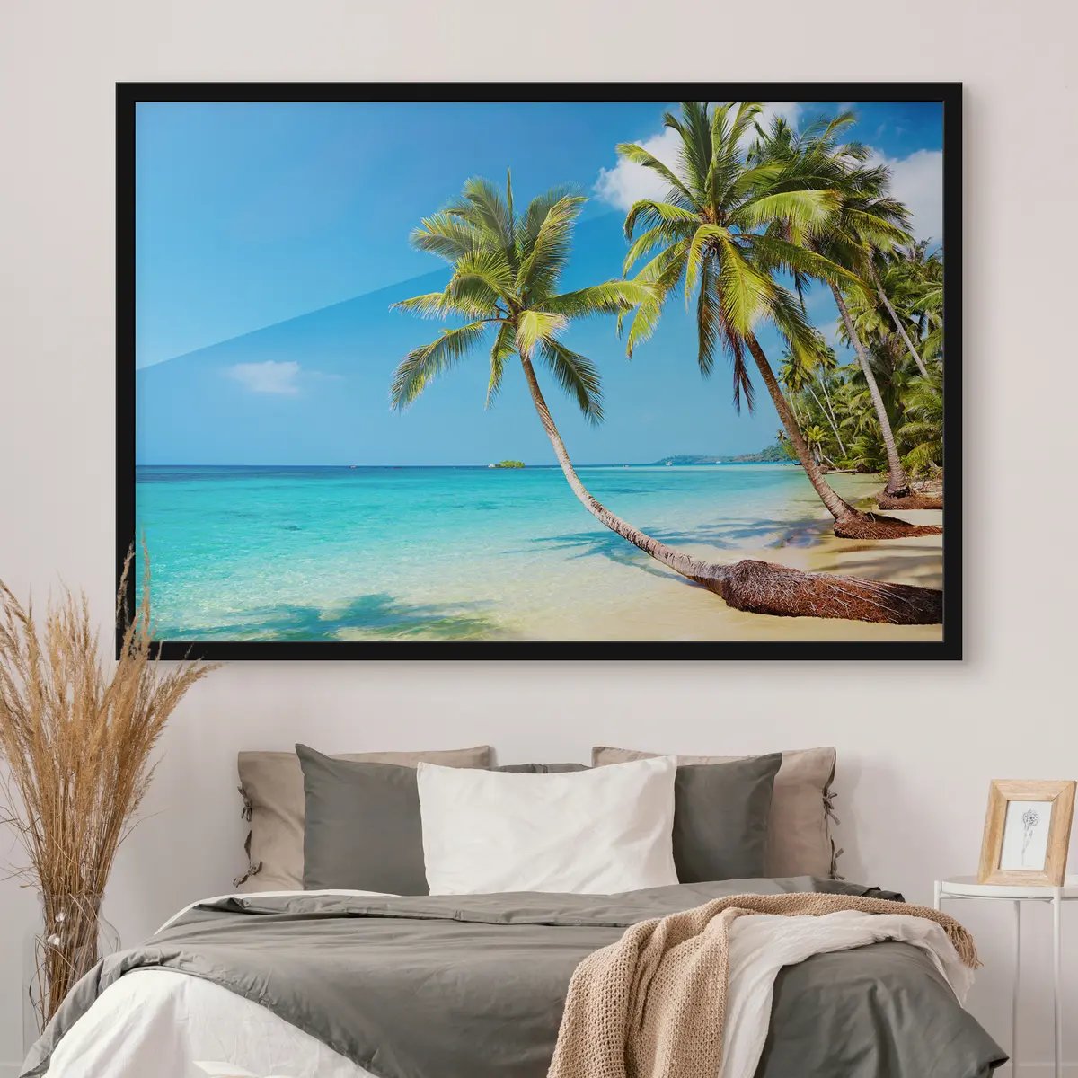 Poster Paraíso tropical bajo un cielo azul despejado f08296