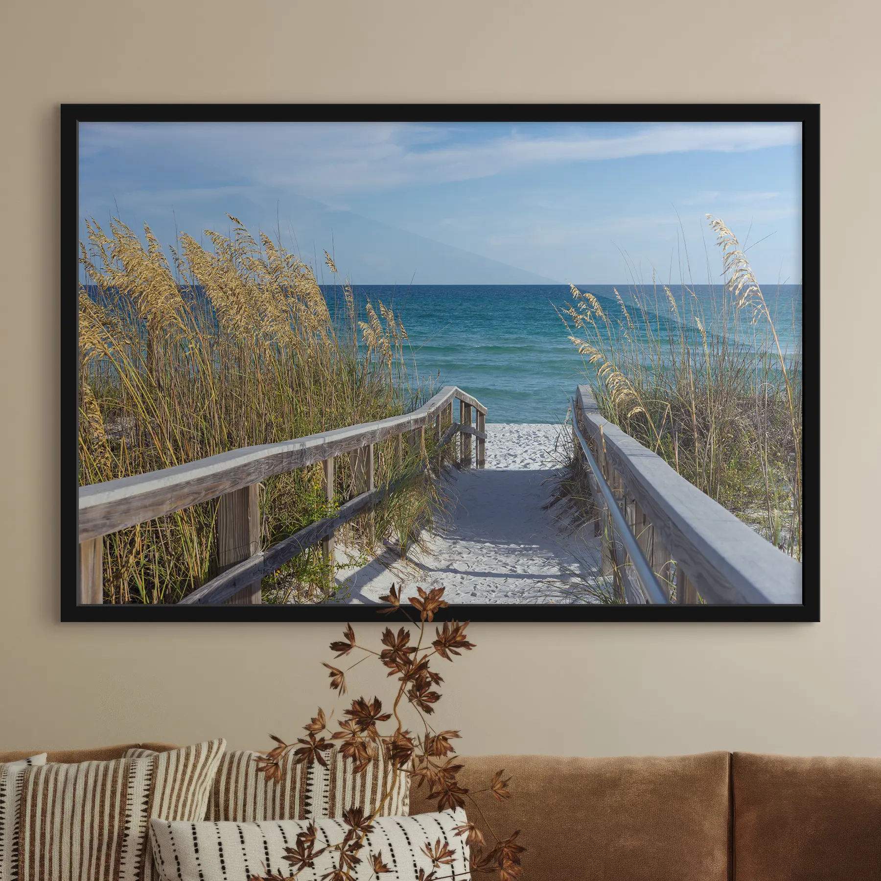 murales de pared Camino a las serenas vistas del océano f08222