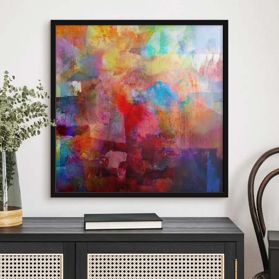 murales de pared Colores vibrantes en composición abstracta f04344