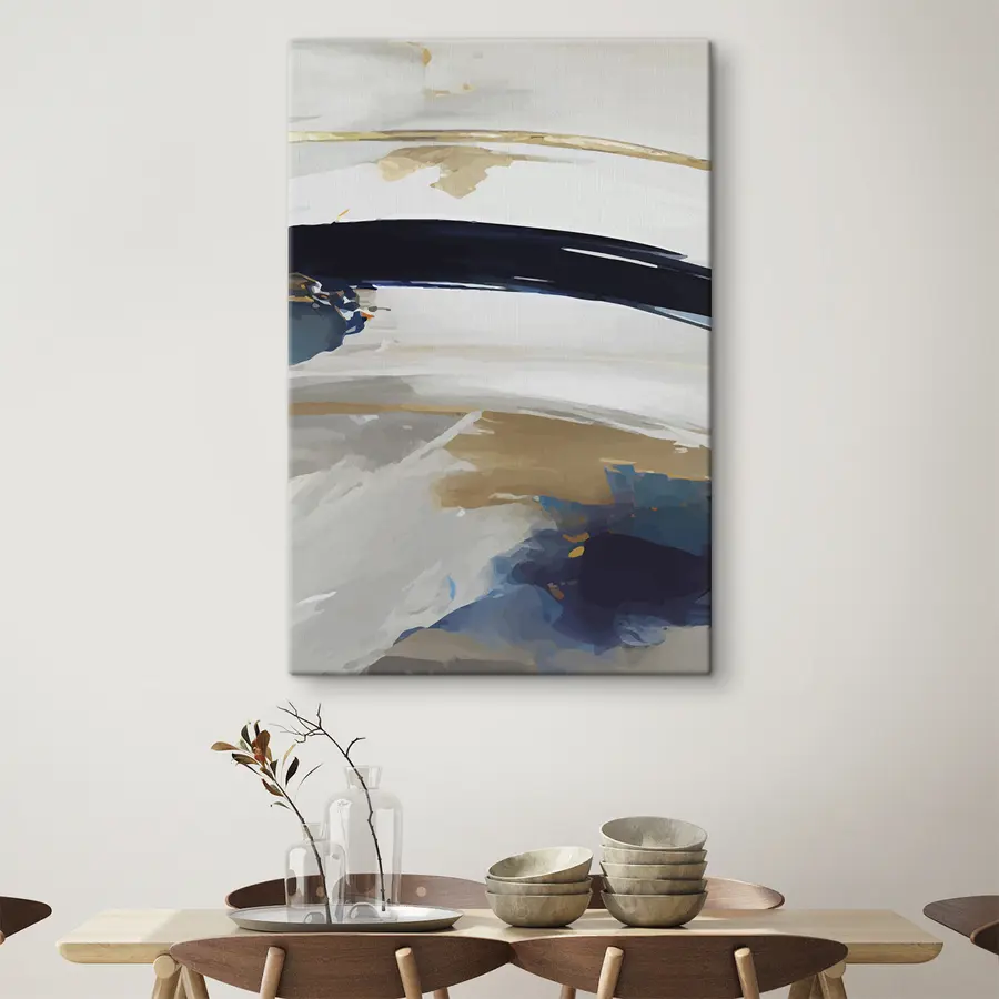 murales de pared Ondas abstractas en colores suaves s36620