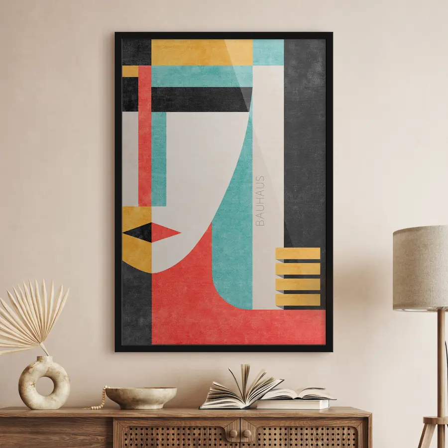 murales de pared Formas llamativas en colores vibrantes f01793