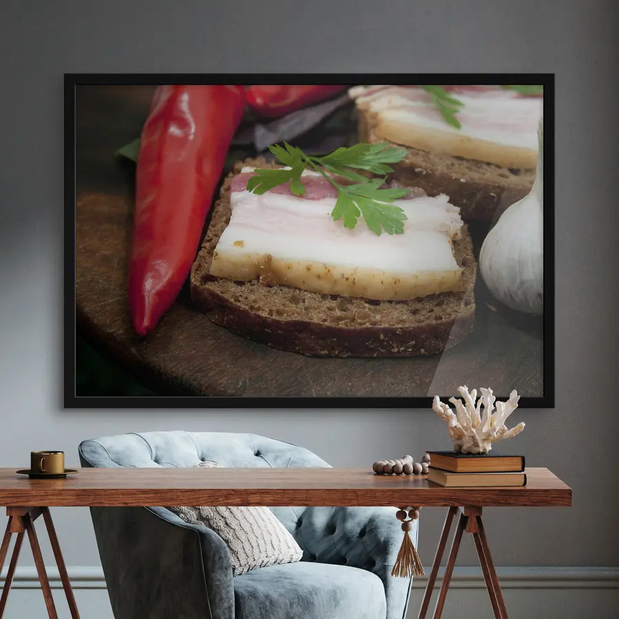 murales de pared Sabrosa rebanada de pan f27131