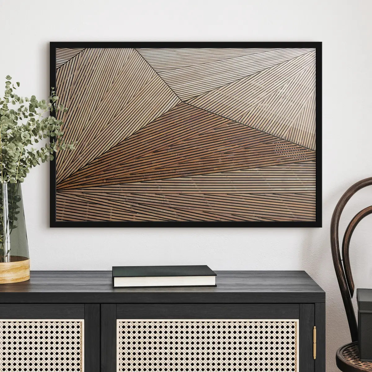 Poster Motivos geométricos en materiales naturales f32750