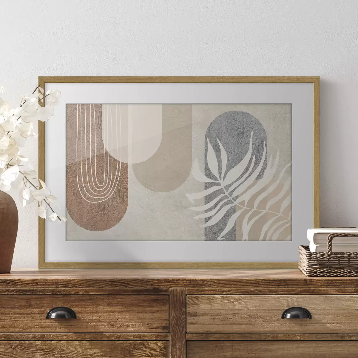 Poster Formas abstractas en tonos tierra f35796