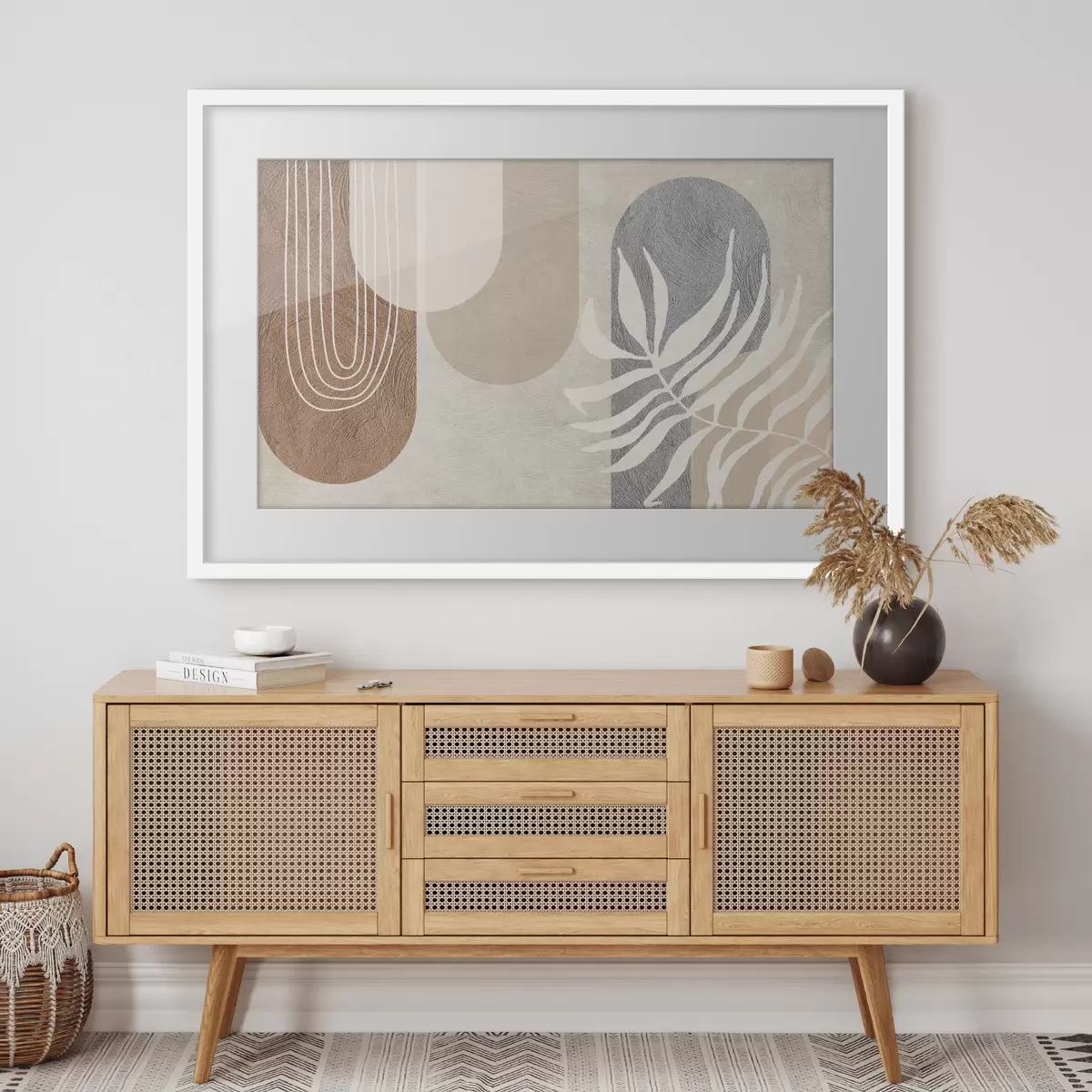 Poster Formas abstractas en tonos tierra f35796