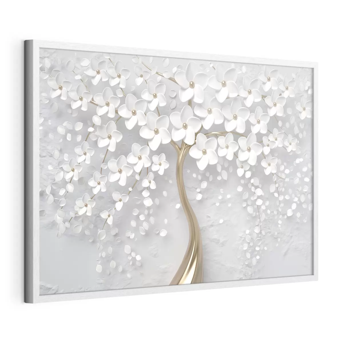 Poster Delicadas flores en un árbol resplandeciente f35856