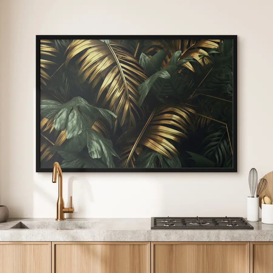 murales de pared Follaje lujoso en armonía vibrante f36293