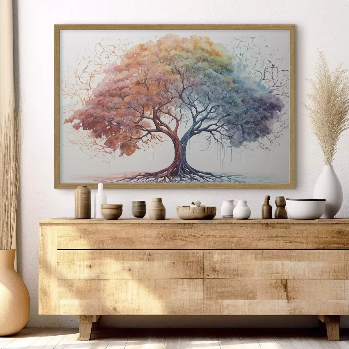 Poster Árbol arcoíris f36444