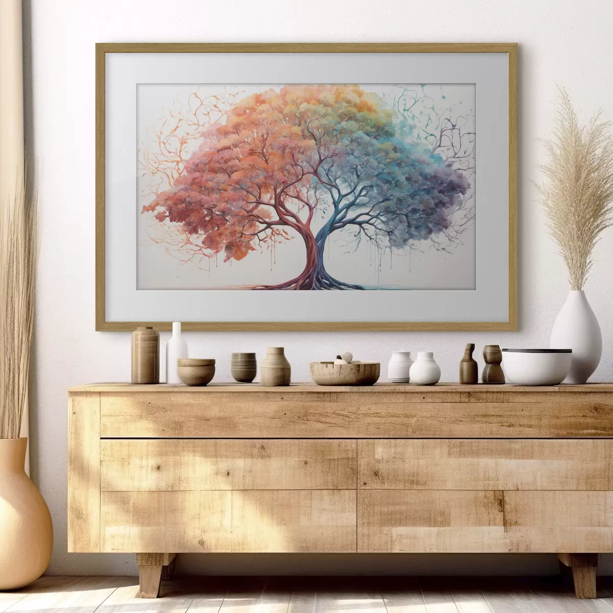 Poster Árbol arcoíris f36444
