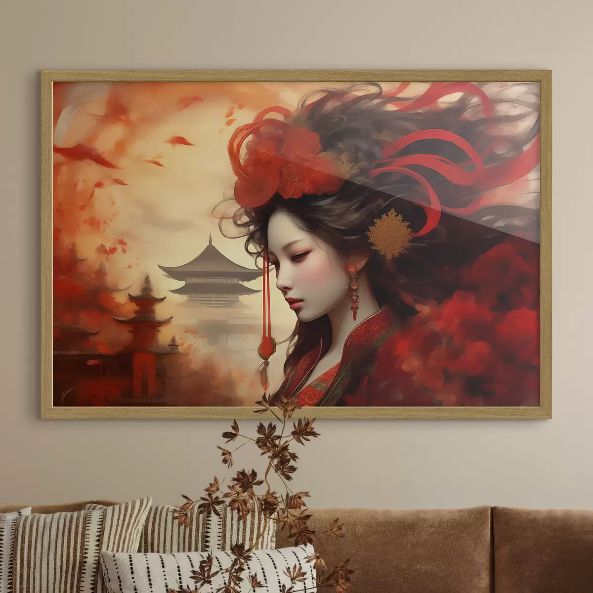 Poster Belleza elegante en un paisaje vibrante f36808