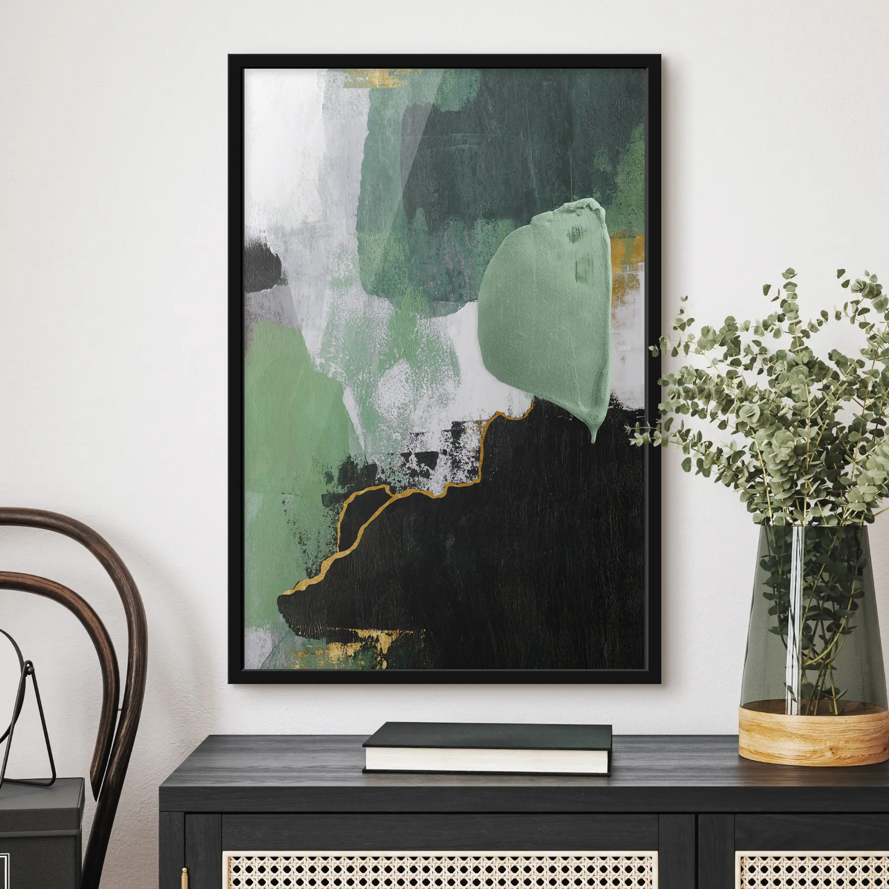 murales de pared Capas abstractas de colores mezclados f03883