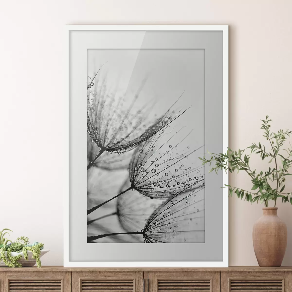 Poster Delicados patrones capturados en gotas f20828