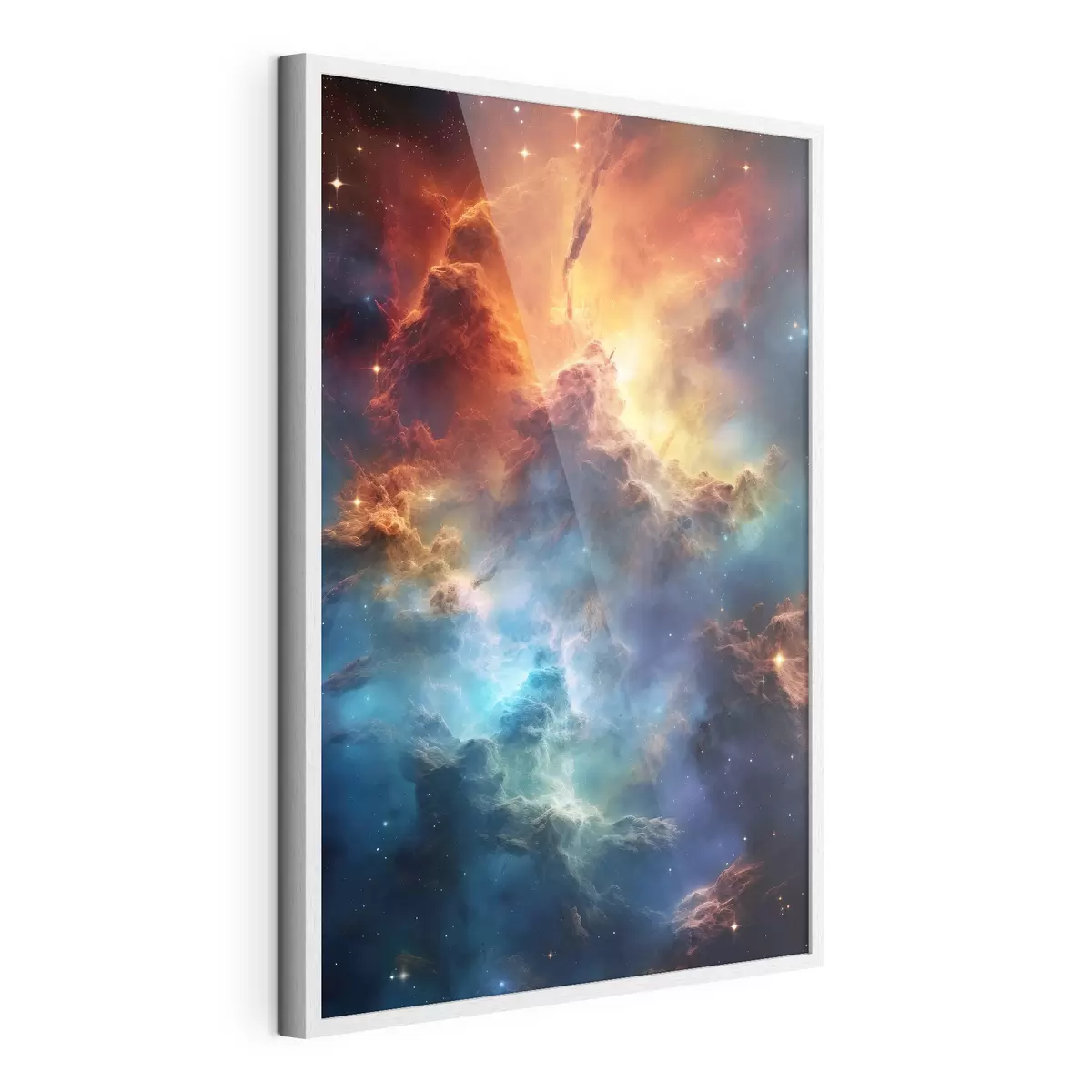 Poster Vibrantes ondas celestiales de color cósmico f35365