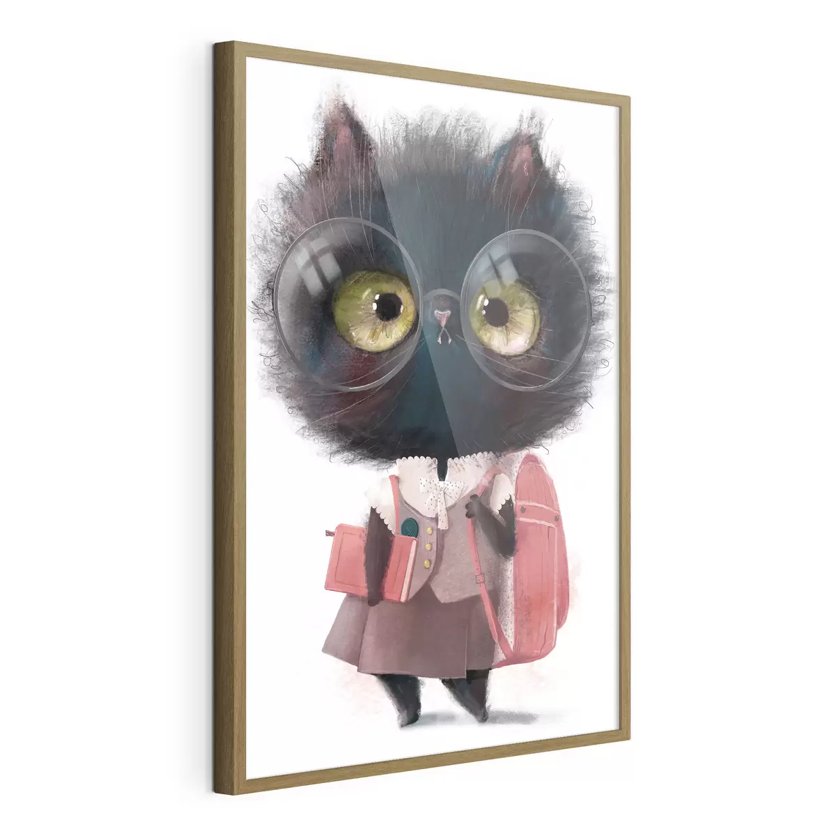 Poster El gato va a la escuela f34994