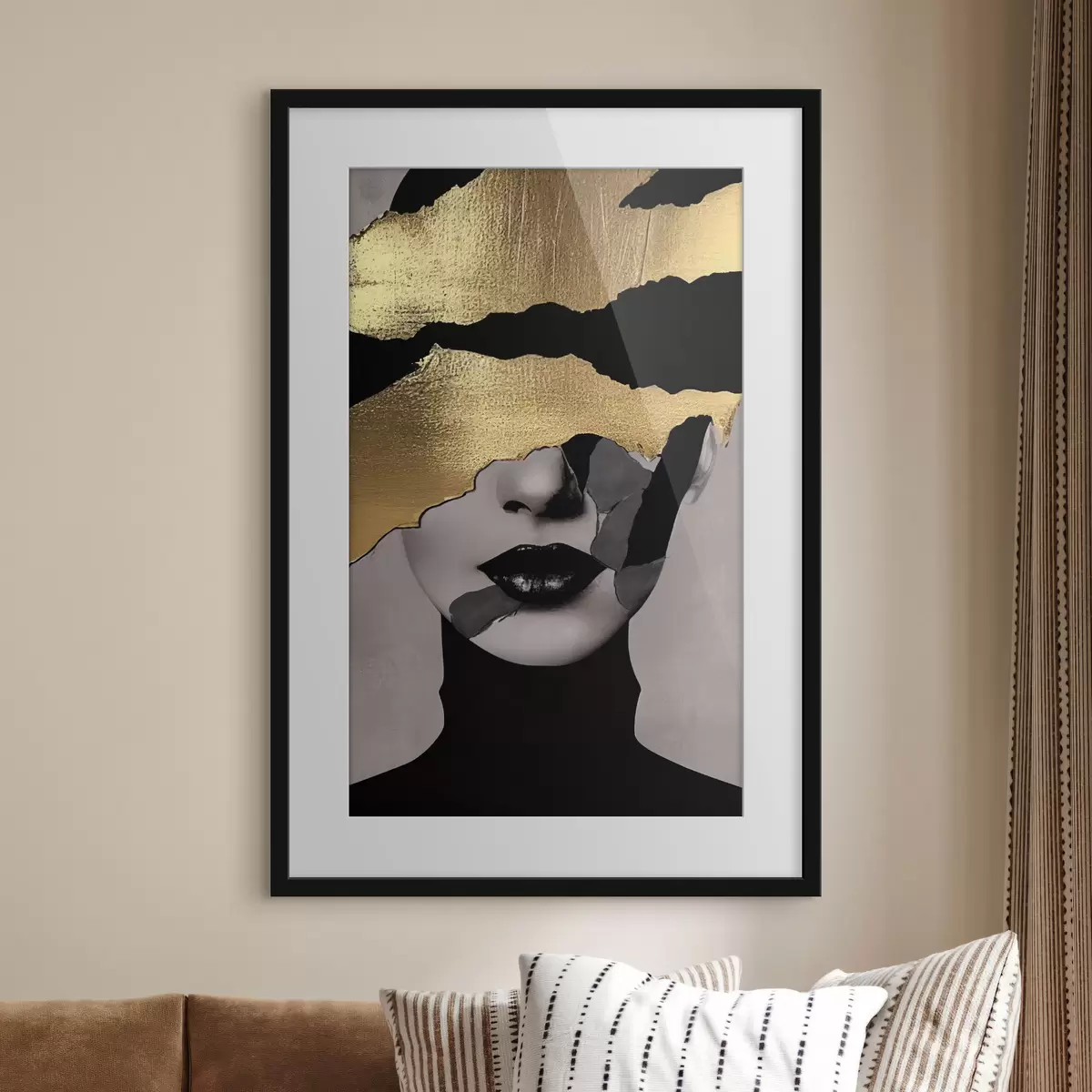 Poster Belleza en capas con contrastes llamativos f35520