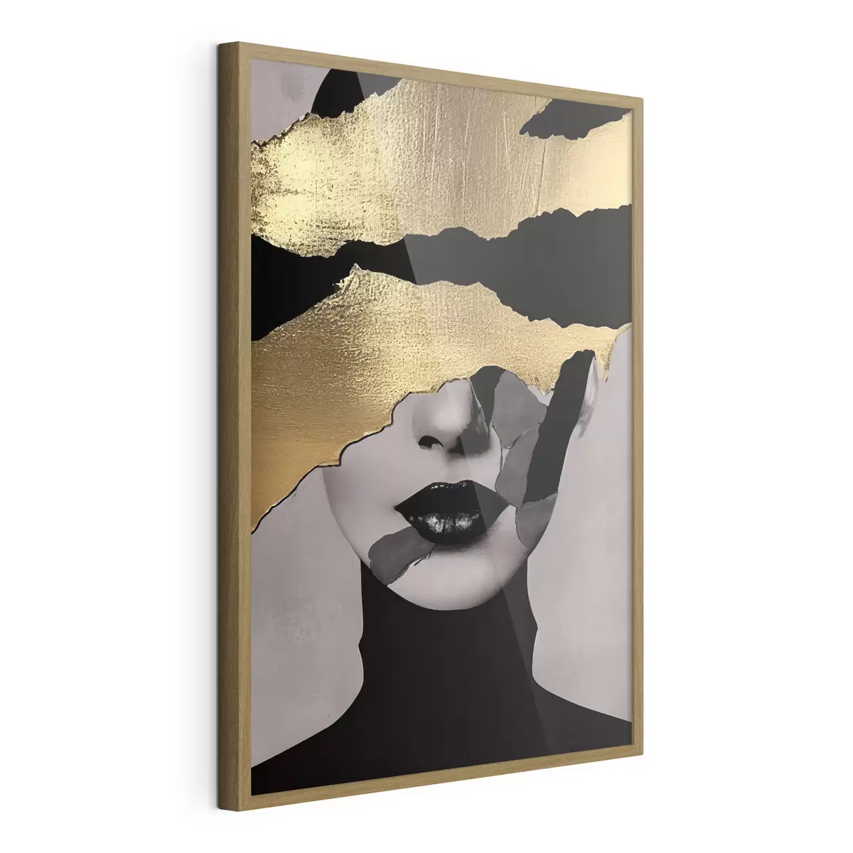 Poster Belleza en capas con contrastes llamativos f35520