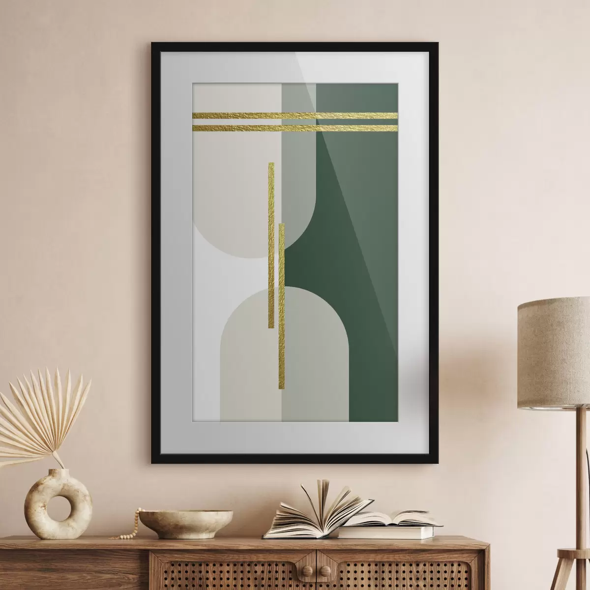 Poster Formas modernas en colores suaves f35943