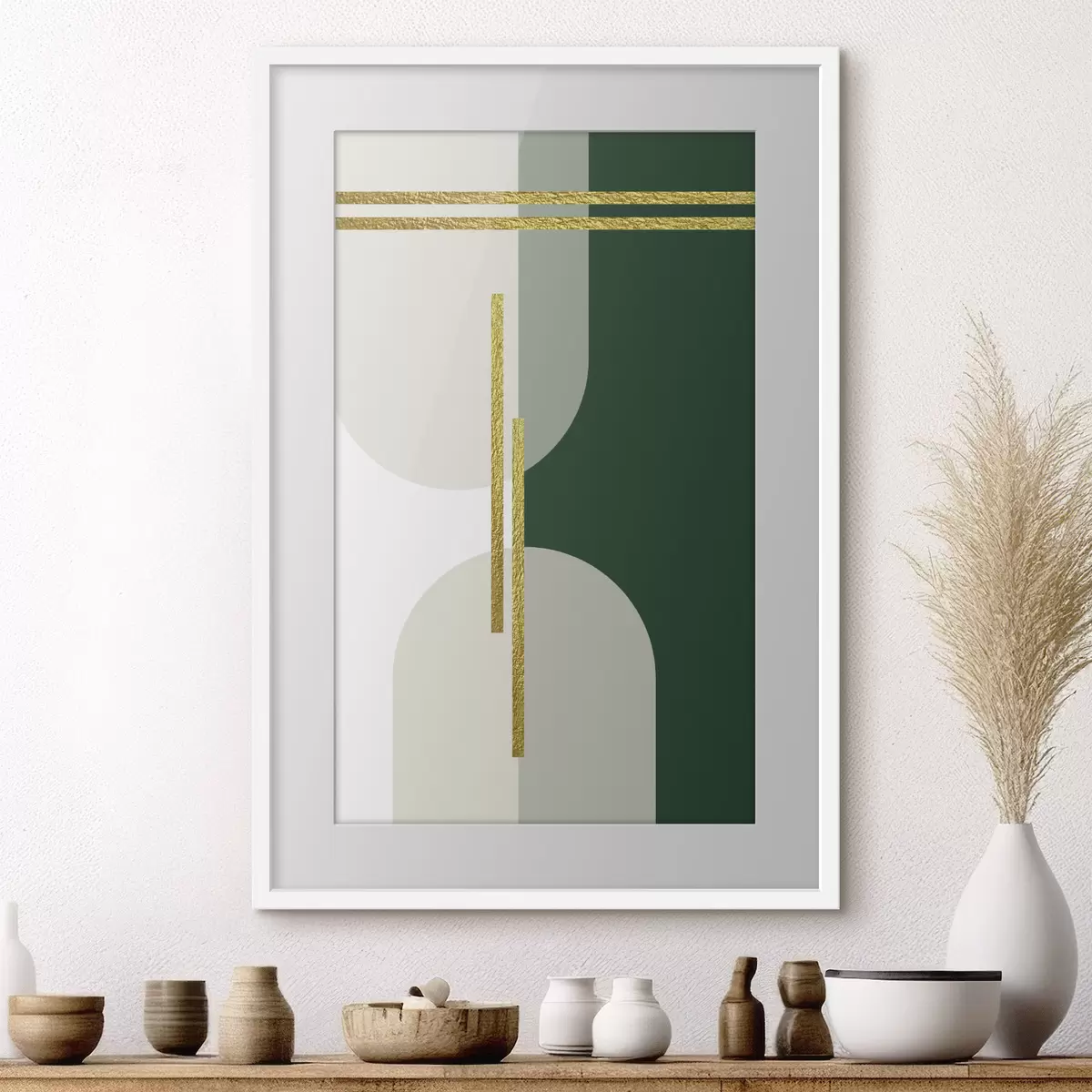 Poster Formas modernas en colores suaves f35943