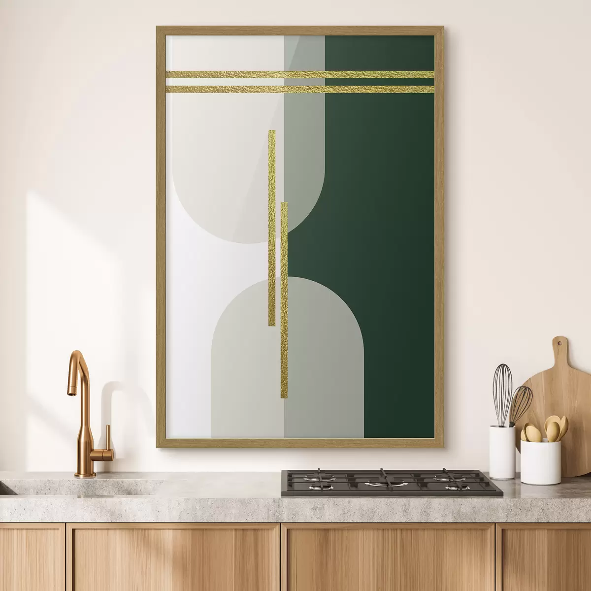 Poster Formas modernas en colores suaves f35943