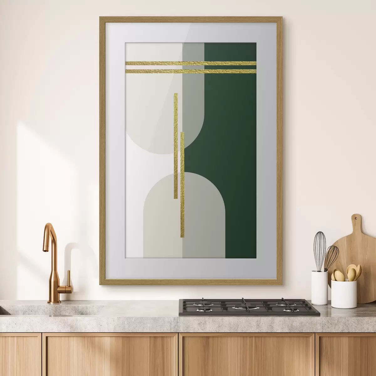 Poster Formas modernas en colores suaves f35943