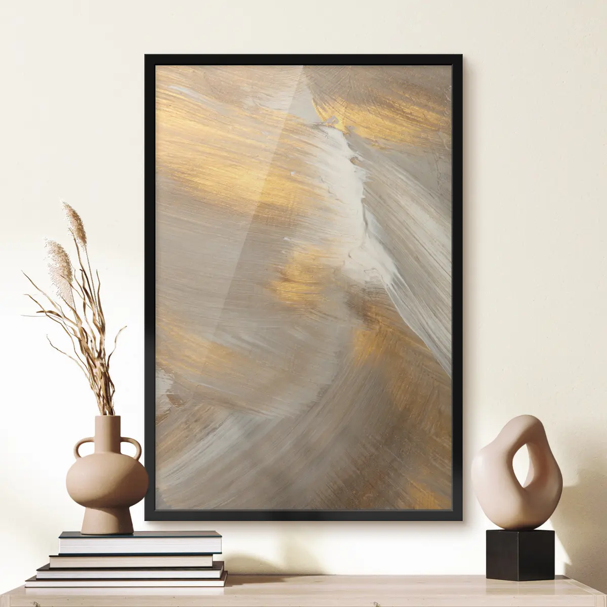 Poster Elegantes pinceladas en tonos suaves f36671