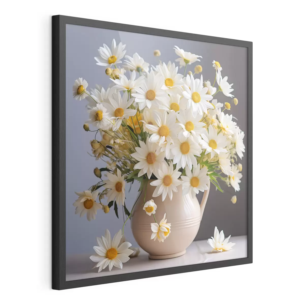 Poster Brillantes margaritas en un precioso jarrón f36813