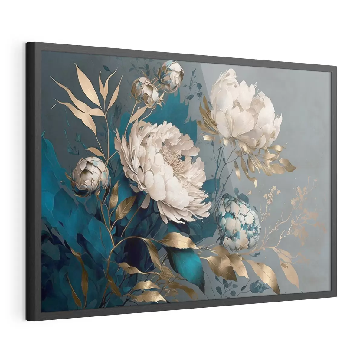 Poster Elegantes flores sobre un rico fondo f33935