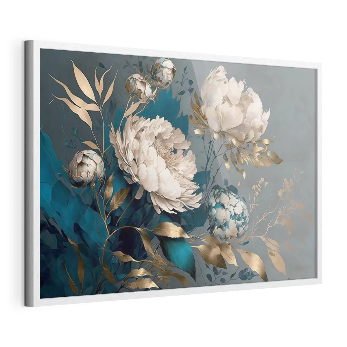 Poster Elegantes flores sobre un rico fondo f33935