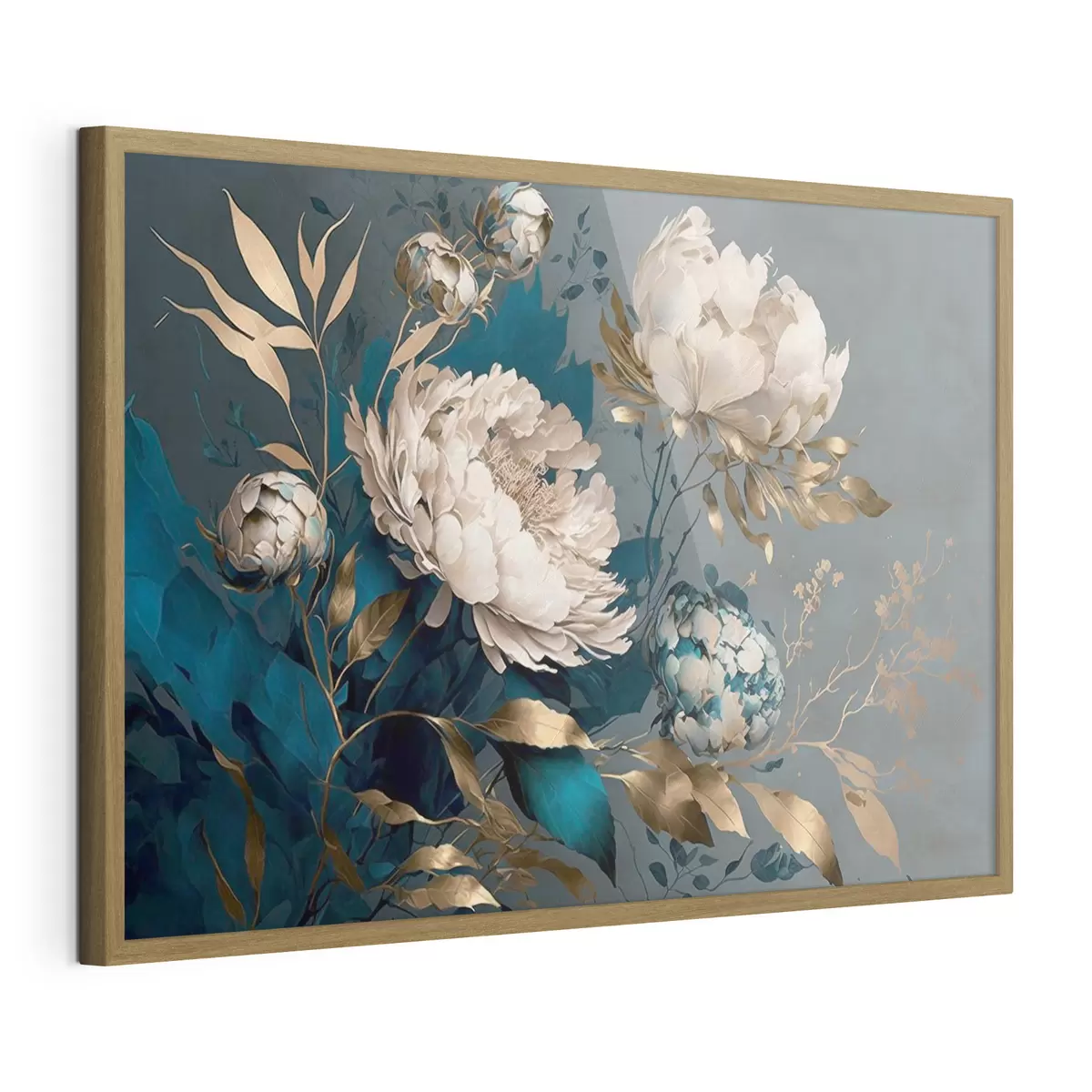 Poster Elegantes flores sobre un rico fondo f33935