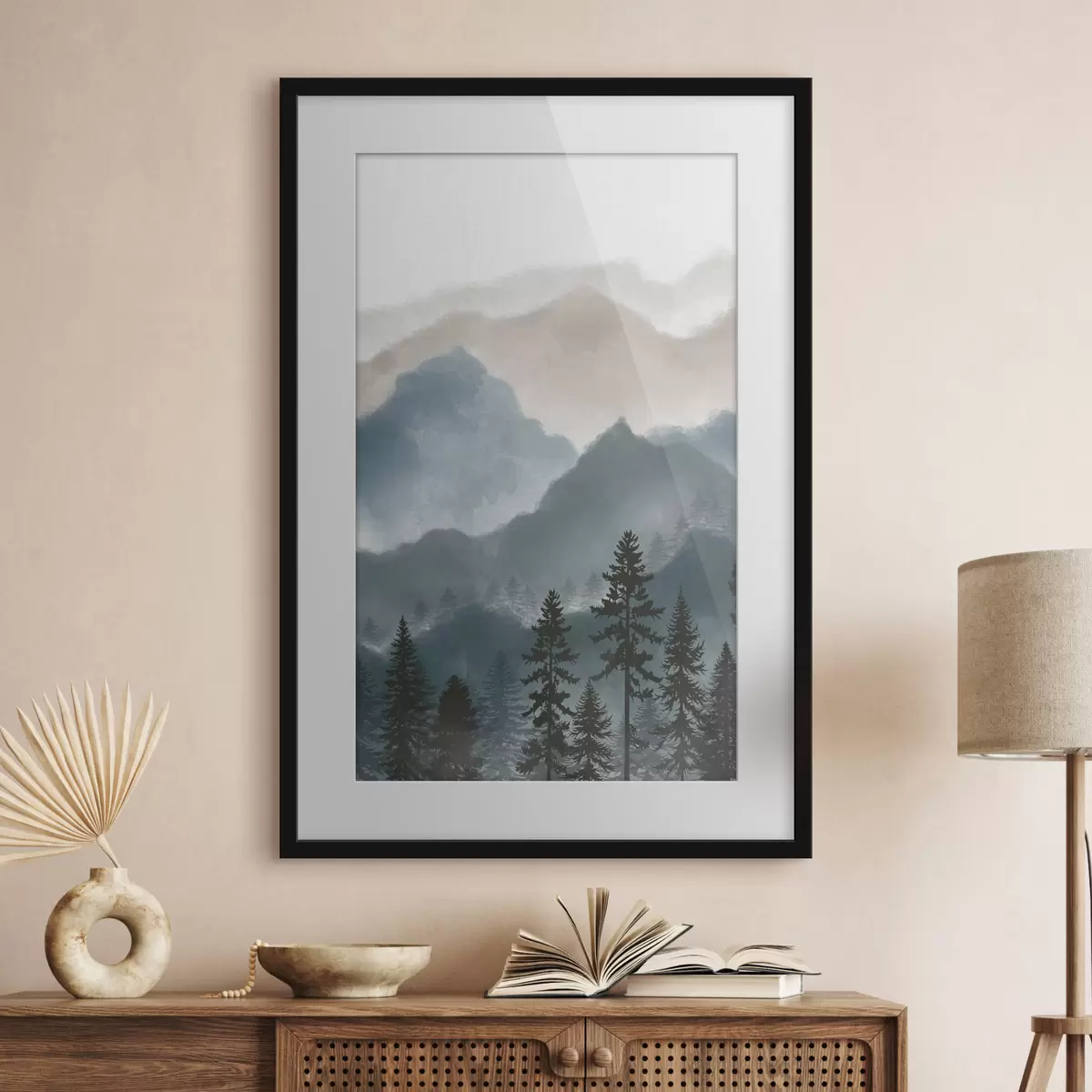 Poster Silencio del color montano f36607