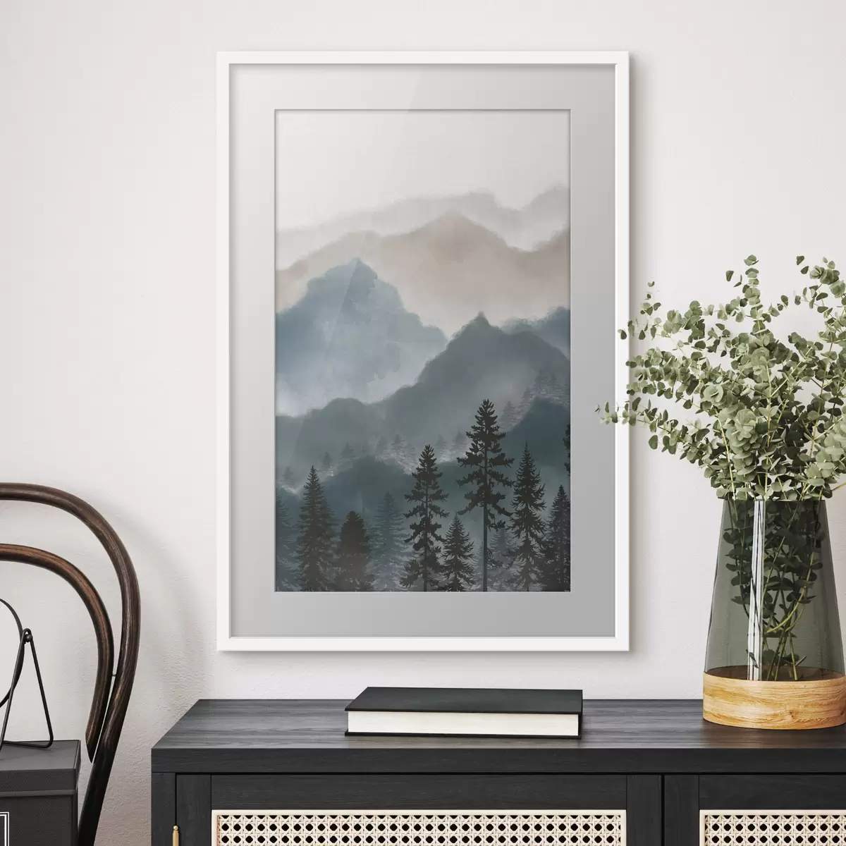 Poster Silencio del color montano f36607