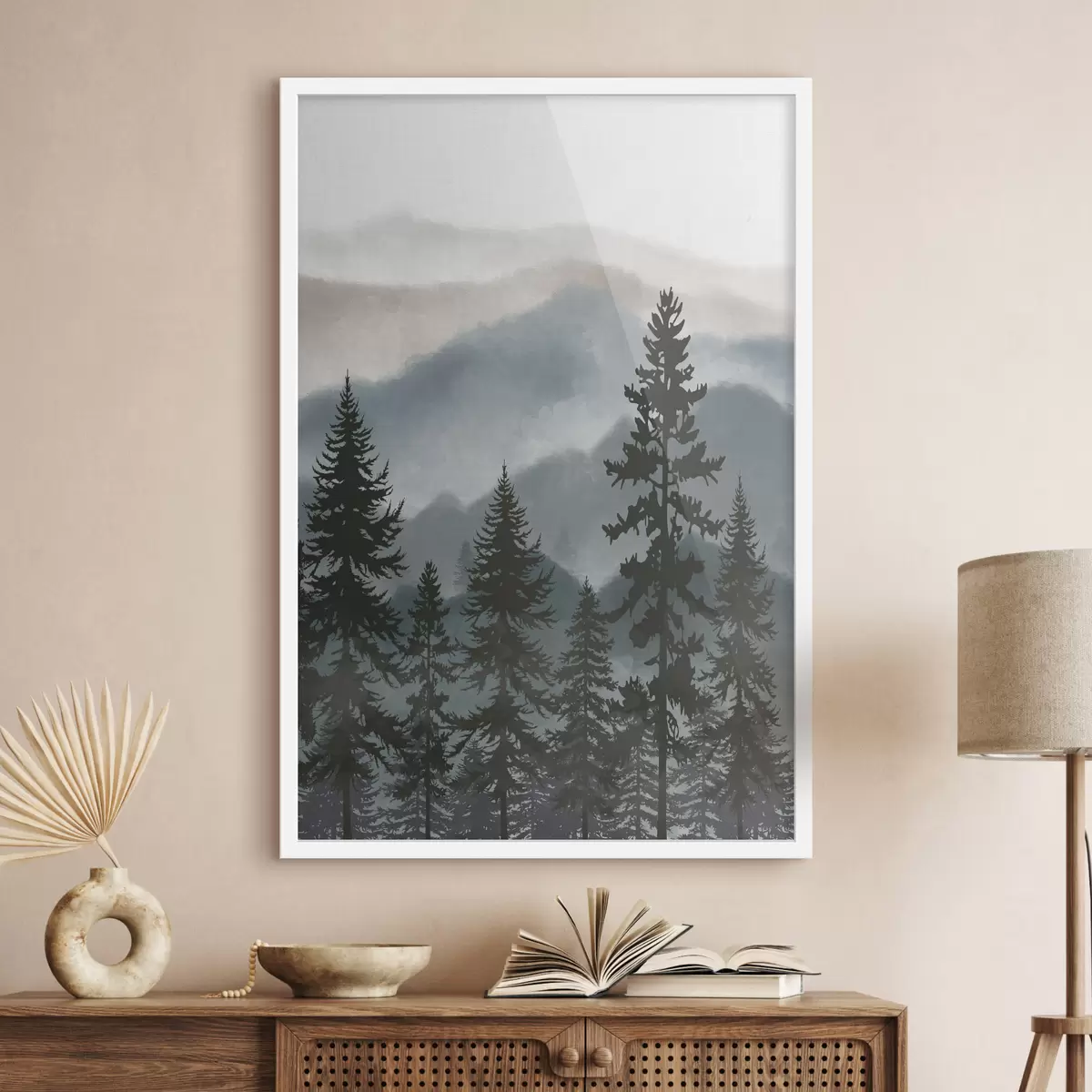 Poster Montes azules, bosque quieto f37017