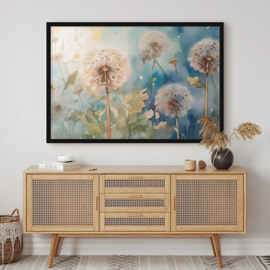 murales de pared Delicadas flores en la suave brisa f35839