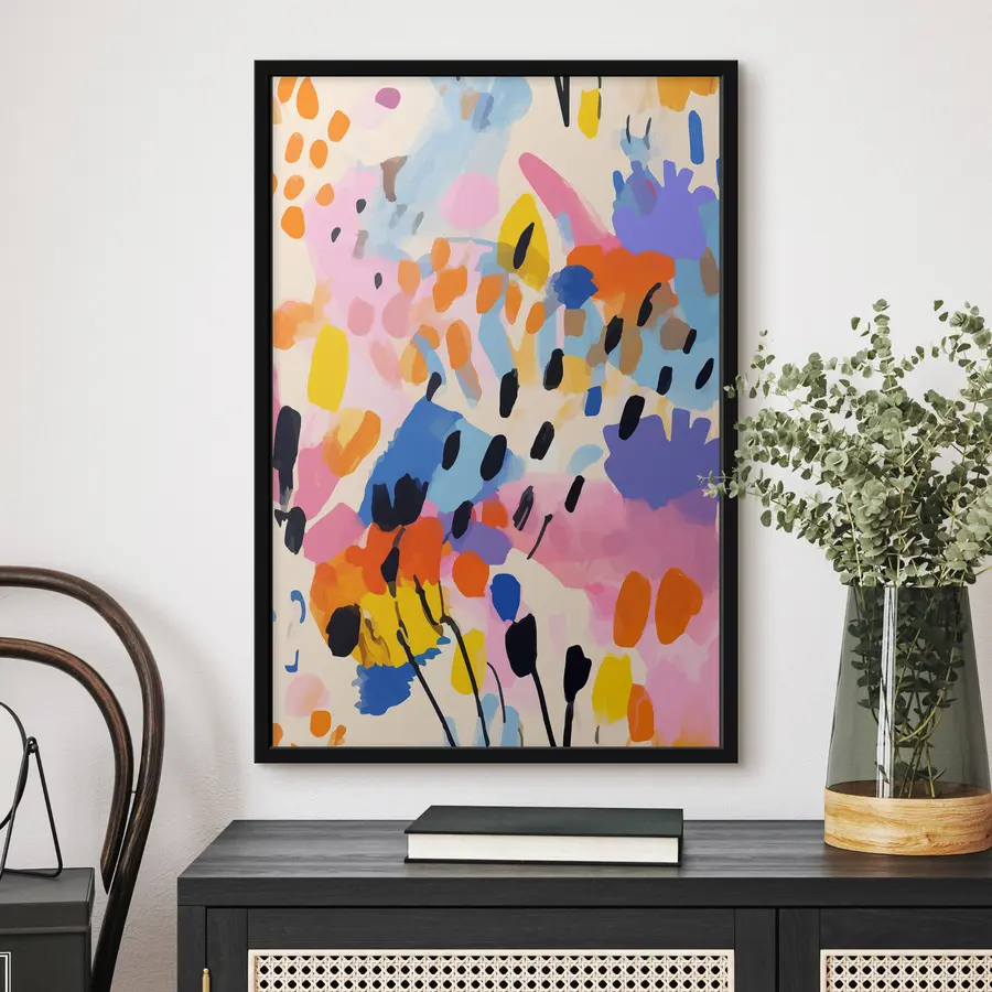 murales de pared Los colores vibrantes bailan en armonía. f36597